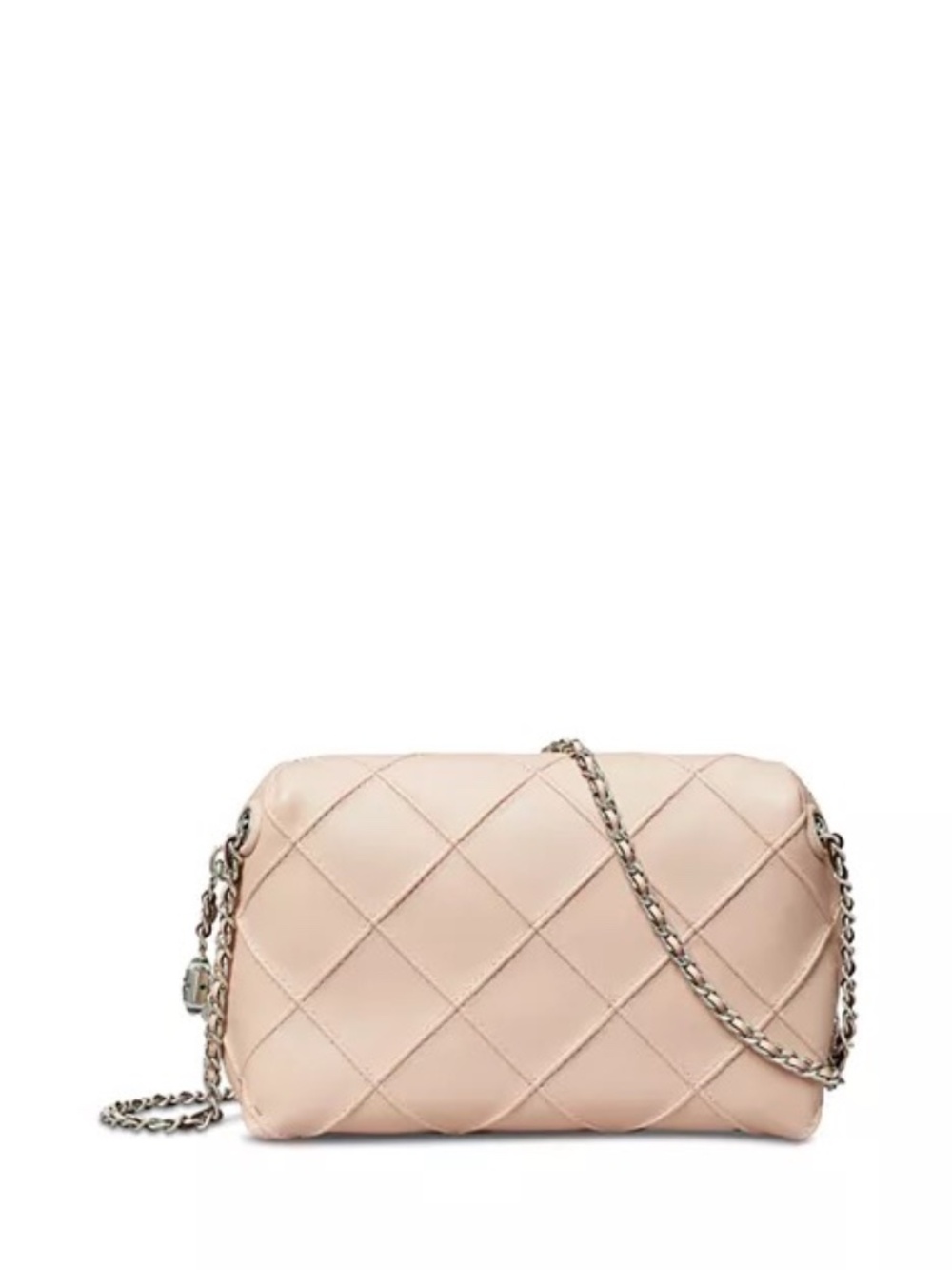 Tory Burch Fleming Soft Leather small Crossbody Bag, soft pink